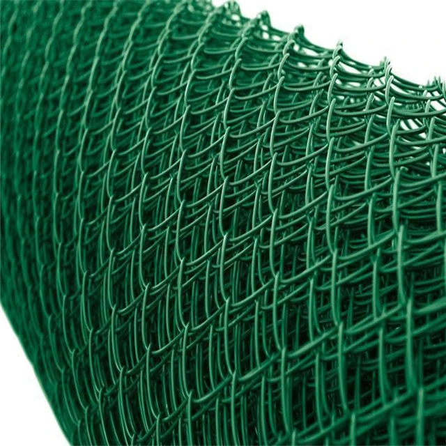 Green Color PVC Coated Chain Link Mesh (R-GHW) Galvanized Wire Mesh