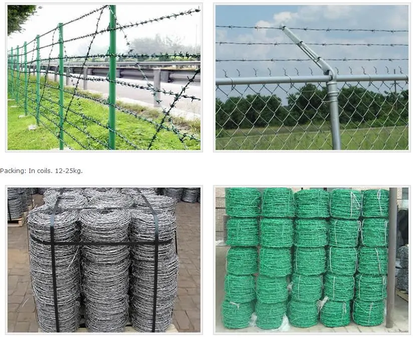 Yaqi Galvanized /PVC Coated Barbed Wire Bwg 12/14/16