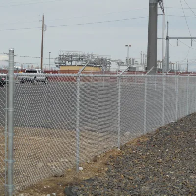 Cercado de eslabones de cadena de alta seguridad para campos petroleros de petróleo y gas