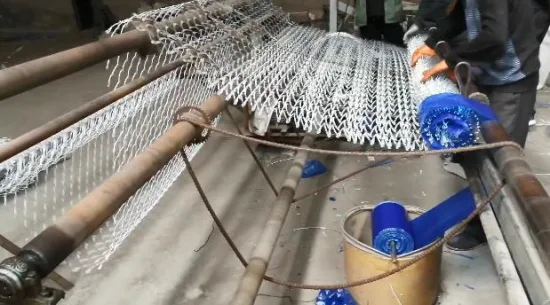 Alambre de 2,5 mm 50X50 Malla de diamante Galvanizado en caliente 6 pies Eslabón de cadena Valla de malla de alambre de hierro Cercado de eslabón de cadena recubierto de PVC Rollos de 50 pies