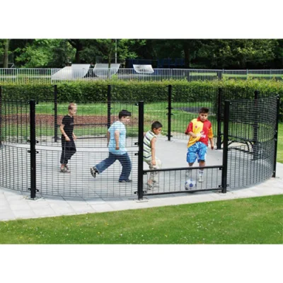 Sibt Stadium Fence Net Factory Mini campo de fútbol Interior China Tubo de acero de alto grado Portería de fútbol Jaula de fútbol para la venta